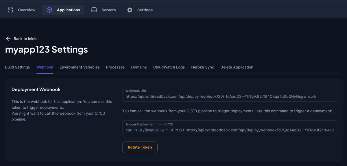 Webhook URL